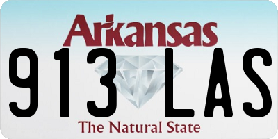 AR license plate 913LAS