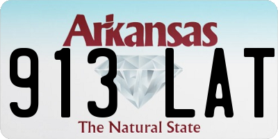 AR license plate 913LAT