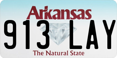 AR license plate 913LAY