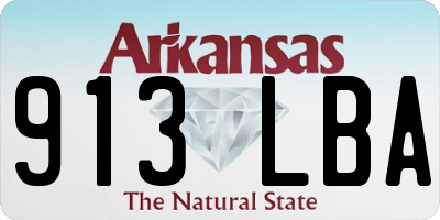 AR license plate 913LBA