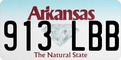 AR license plate 913LBB