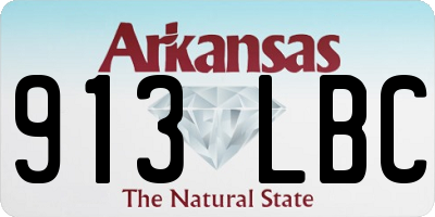 AR license plate 913LBC