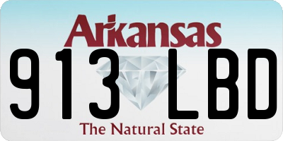 AR license plate 913LBD