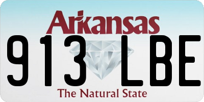 AR license plate 913LBE