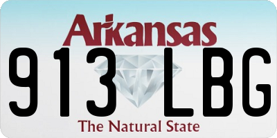 AR license plate 913LBG