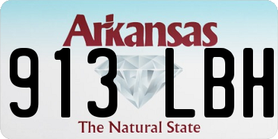 AR license plate 913LBH