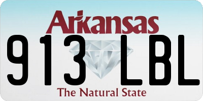 AR license plate 913LBL