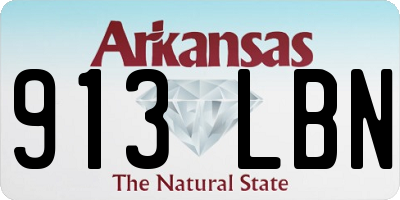 AR license plate 913LBN