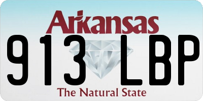 AR license plate 913LBP