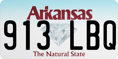 AR license plate 913LBQ
