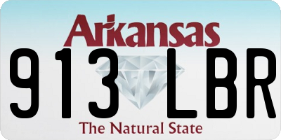 AR license plate 913LBR