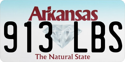 AR license plate 913LBS