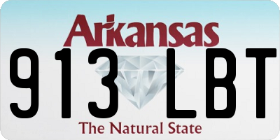 AR license plate 913LBT
