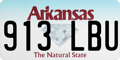 AR license plate 913LBU