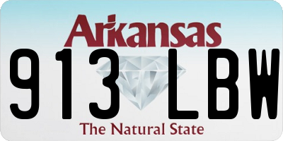 AR license plate 913LBW