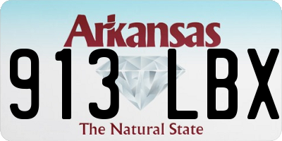 AR license plate 913LBX