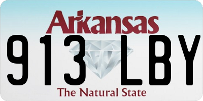 AR license plate 913LBY