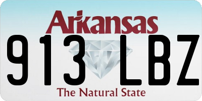 AR license plate 913LBZ