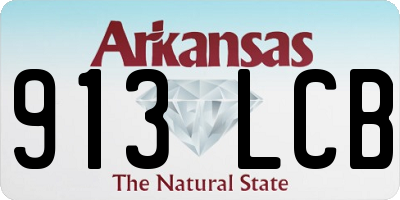 AR license plate 913LCB