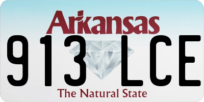 AR license plate 913LCE