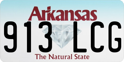 AR license plate 913LCG