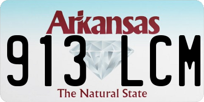 AR license plate 913LCM