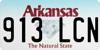 AR license plate 913LCN