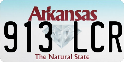 AR license plate 913LCR