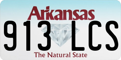 AR license plate 913LCS