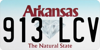 AR license plate 913LCV