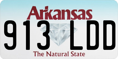 AR license plate 913LDD