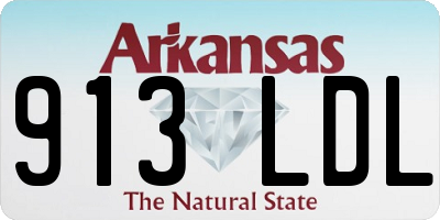 AR license plate 913LDL