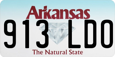 AR license plate 913LDO