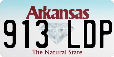 AR license plate 913LDP