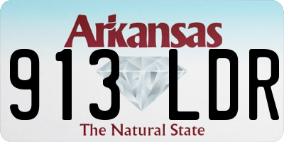 AR license plate 913LDR