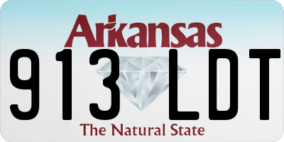 AR license plate 913LDT