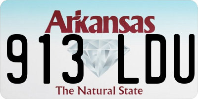 AR license plate 913LDU