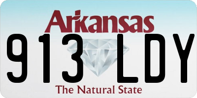 AR license plate 913LDY