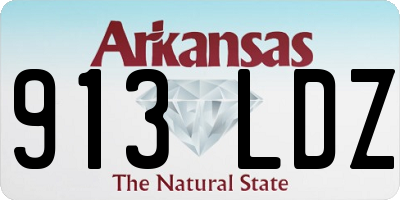 AR license plate 913LDZ
