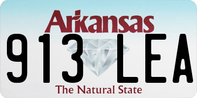 AR license plate 913LEA