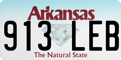 AR license plate 913LEB