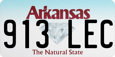 AR license plate 913LEC