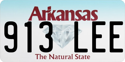 AR license plate 913LEE