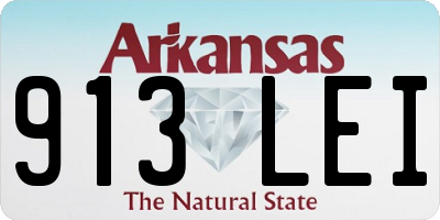 AR license plate 913LEI