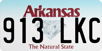AR license plate 913LKC