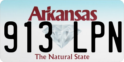 AR license plate 913LPN