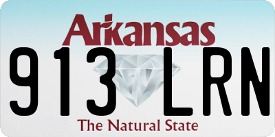 AR license plate 913LRN