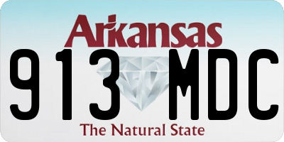 AR license plate 913MDC