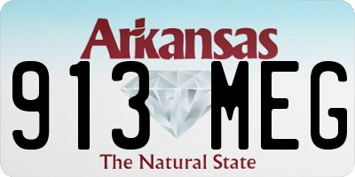 AR license plate 913MEG