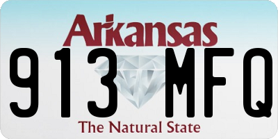 AR license plate 913MFQ